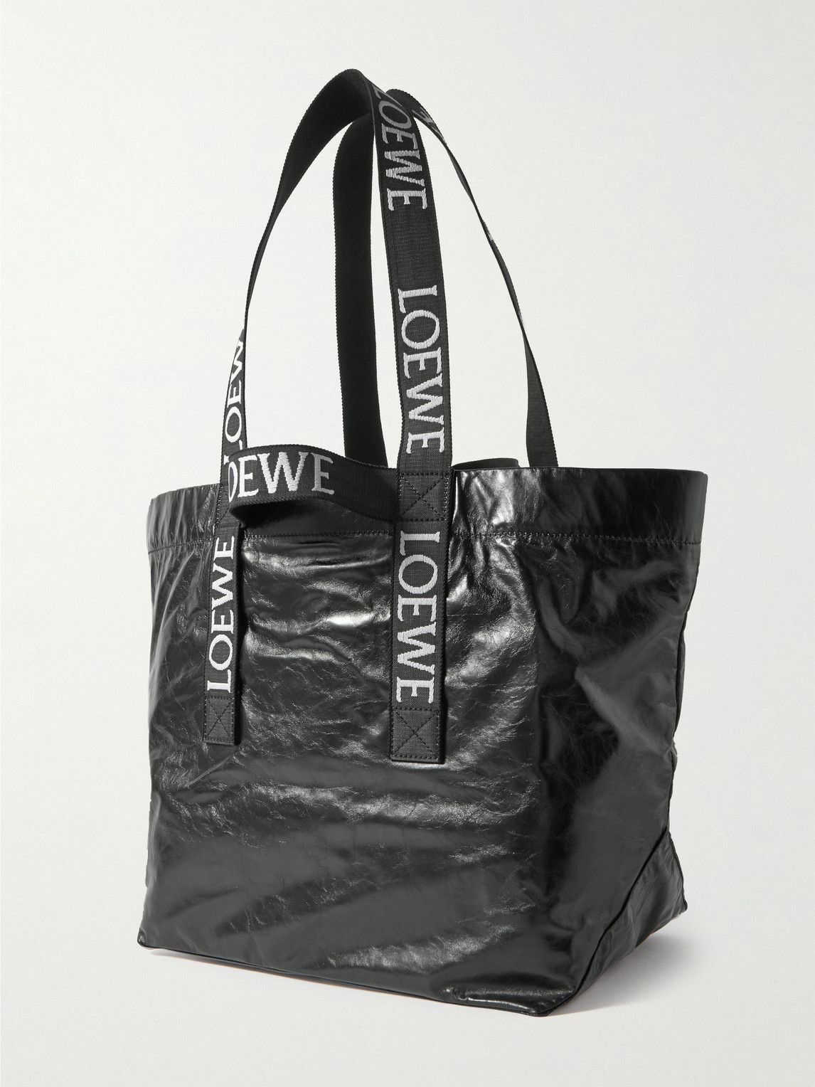 Loewe Men's Distressed Leather Tote Bag