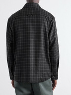 A.P.C. - Bobby Checked Wool-Blend Twill Shirt - Black