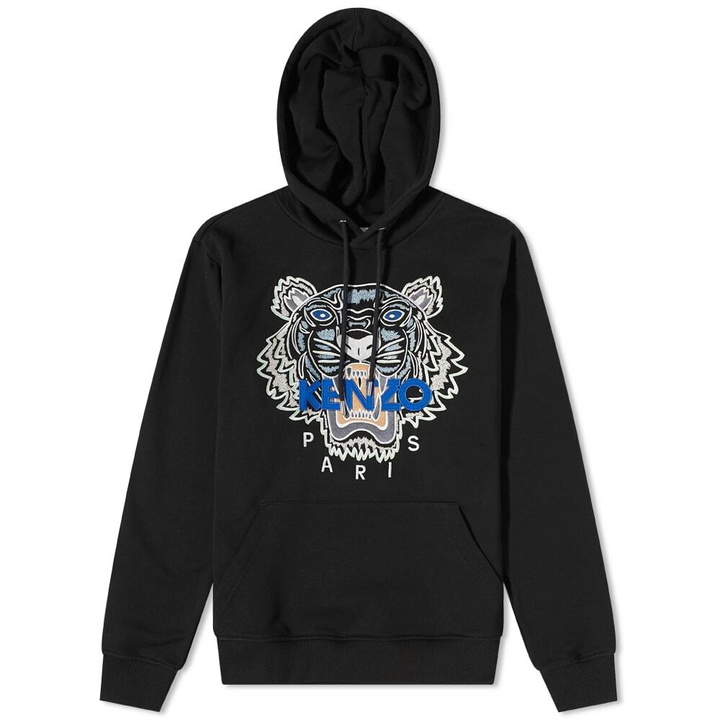 Photo: Kenzo Men's Classic Tiger Popover Hoody in Black