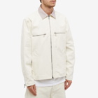 MKI Men's Canvas Work Jacket in Off White