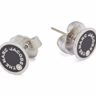 Marc Jacobs Women's The Medallion Studs in Black/Silver