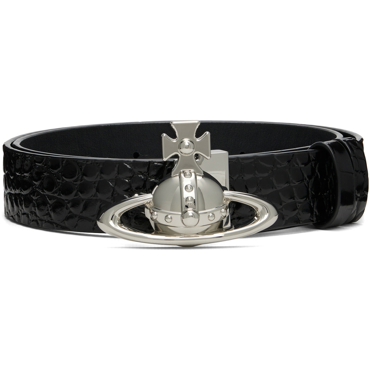 Vivienne Westwood Black Orb Buckle Belt