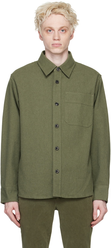 Photo: A.P.C. Khaki Basile Shirt