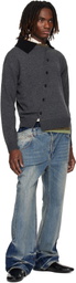 Andersson Bell Gray Layered Collar Cardigan