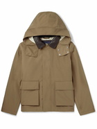 Loro Piana - Horsey Leather-Trimmed Storm System® Tech-Shell Hooded Jacket - Brown