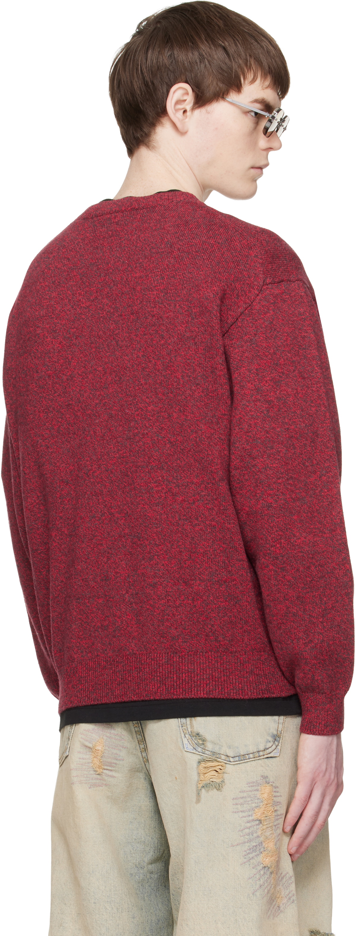 Kenzo Red Kenzo Paris 'KENZO Boke Heart' Sweater