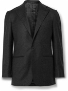 Saman Amel - Slim-Fit Wool and Cashmere-Blend Felt Suit Jacket - Gray