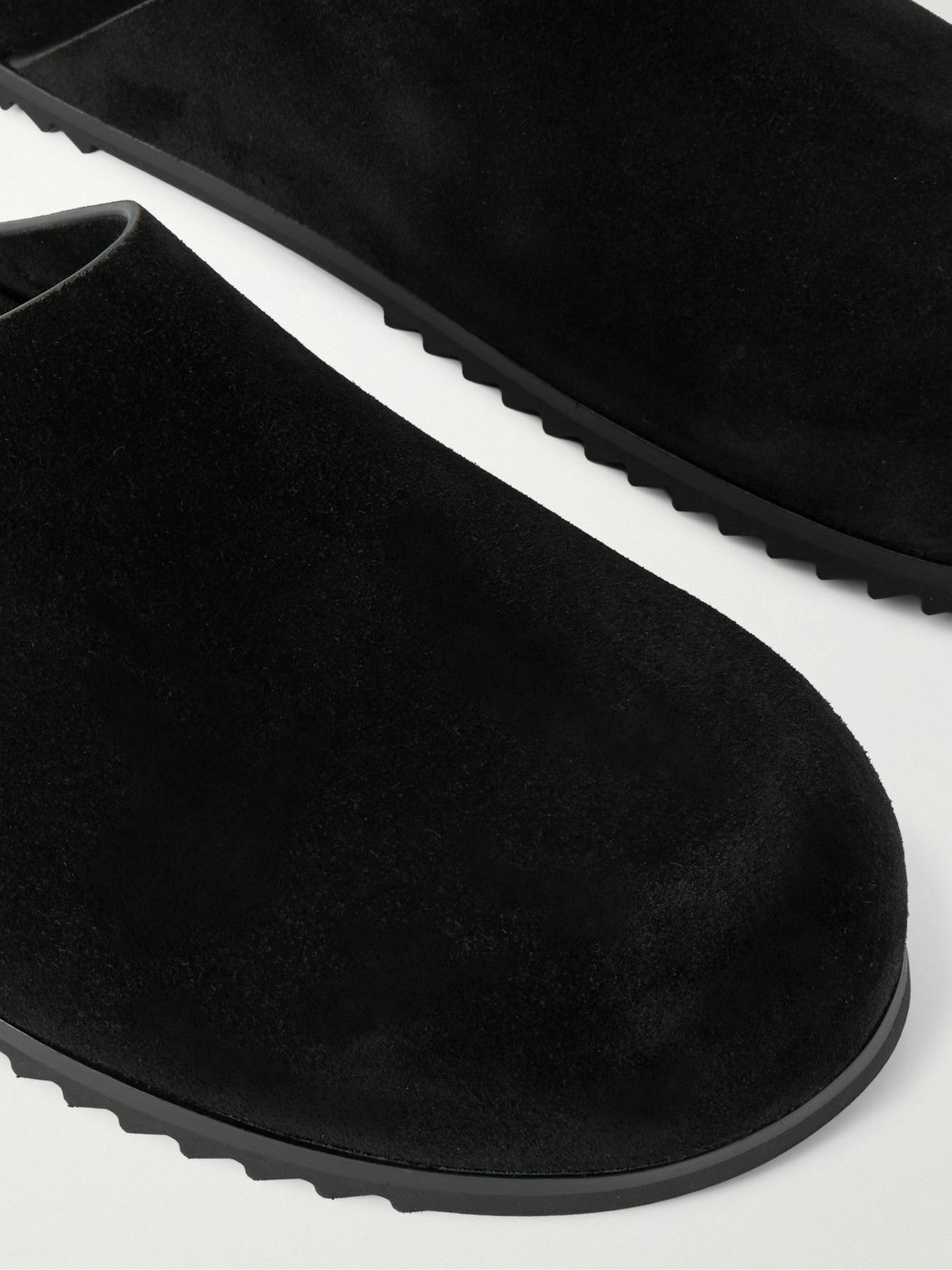 Rick Owens - Granola Suede Mules - Black