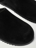 Rick Owens - Granola Suede Mules - Black