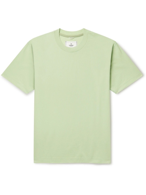 Photo: REIGNING CHAMP - Cotton-Jersey T-Shirt - Green