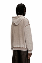 Diesel Hoodie with print and studs - Sweaters Mens in Multicolor