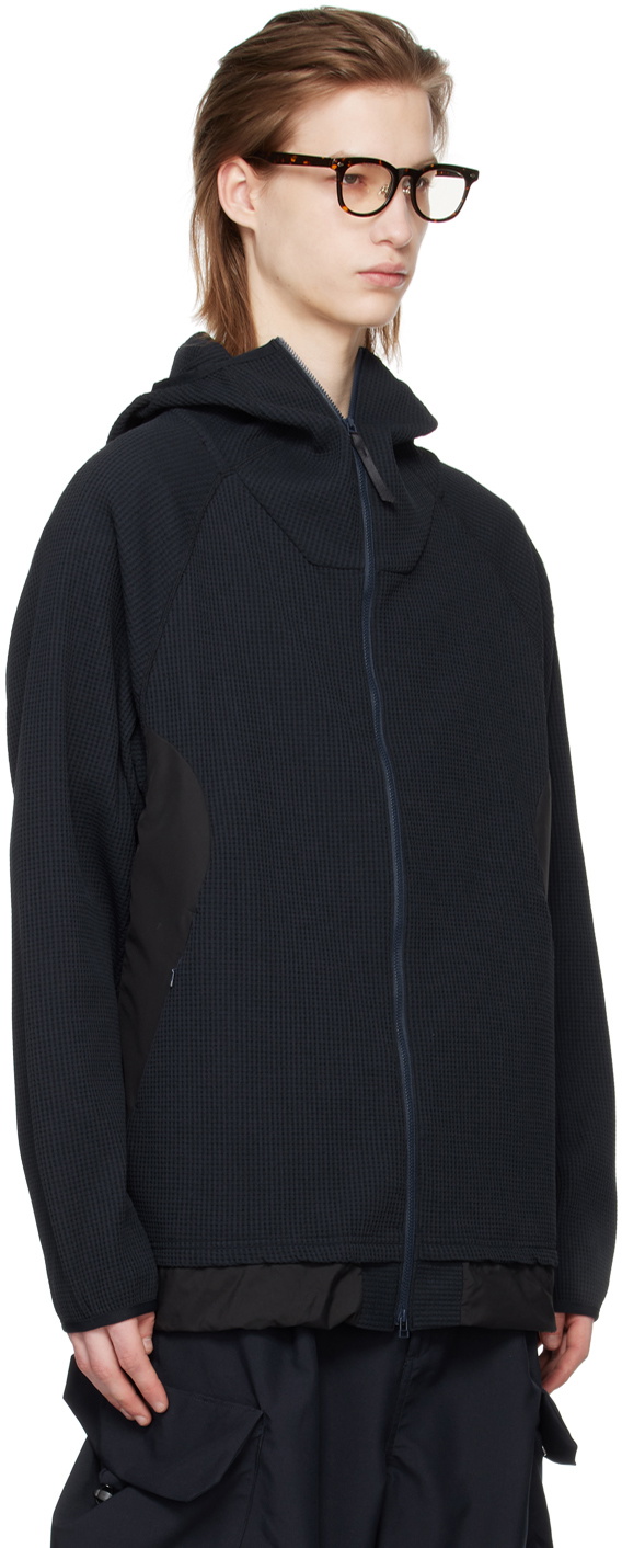 meanswhile Navy Funnel Neck Hoodie