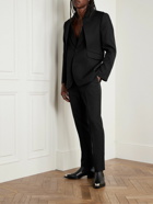 Alexander McQueen - Slim-Fit Wool Barathea Suit Trousers - Black