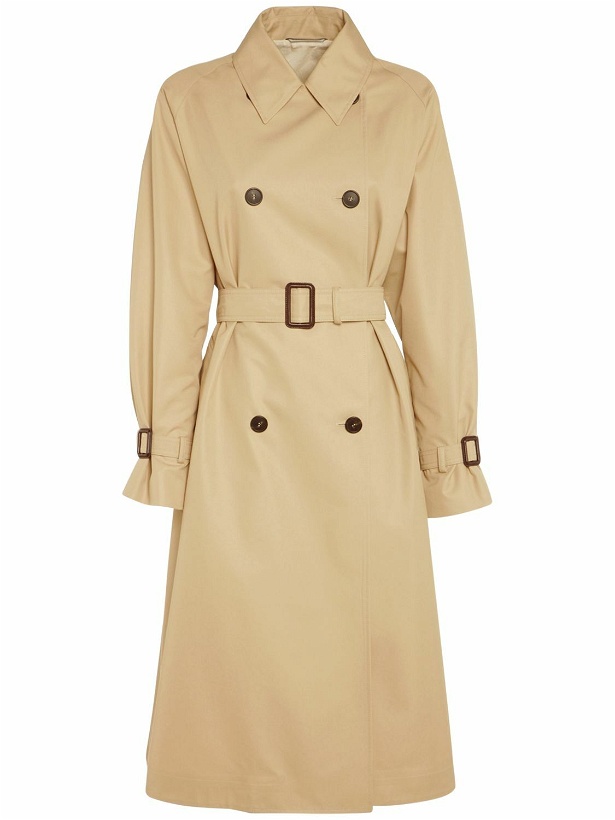Photo: WEEKEND MAX MARA Canasta Cotton Blend Trench Coat