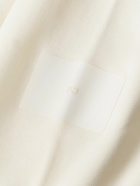 Y-3 - Logo-Appliquéd Stretch Organic Cotton-Jersey Hoodie - Neutrals