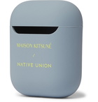 Maison Kitsuné - Native Union Logo-Print Silicone AirPods Case - Blue