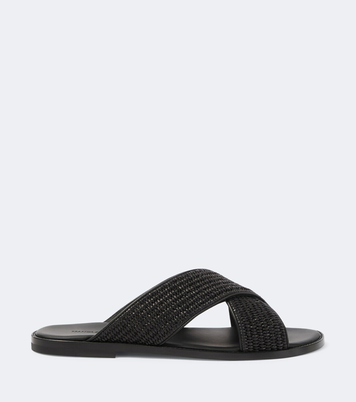 Manolo Blahnik Otawi raffia slides