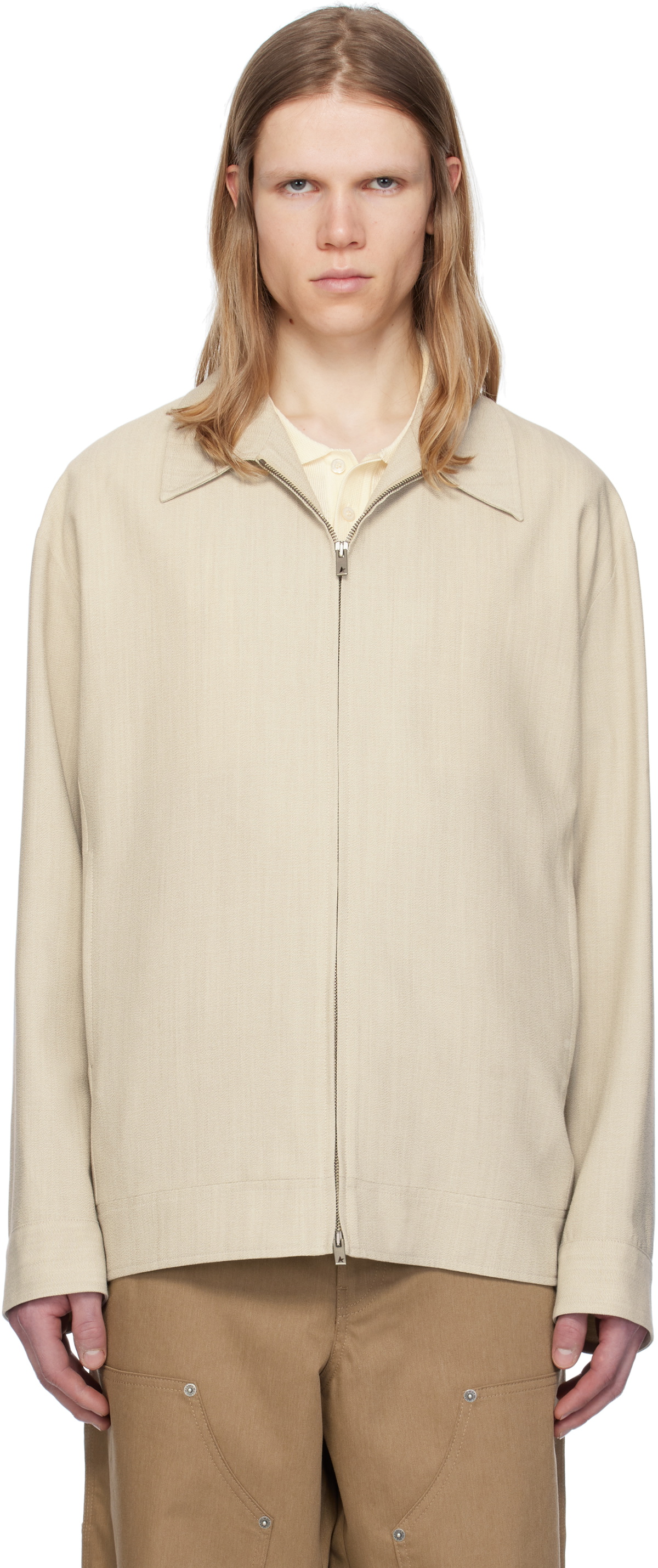 Golden Goose Beige Coach Jacket
