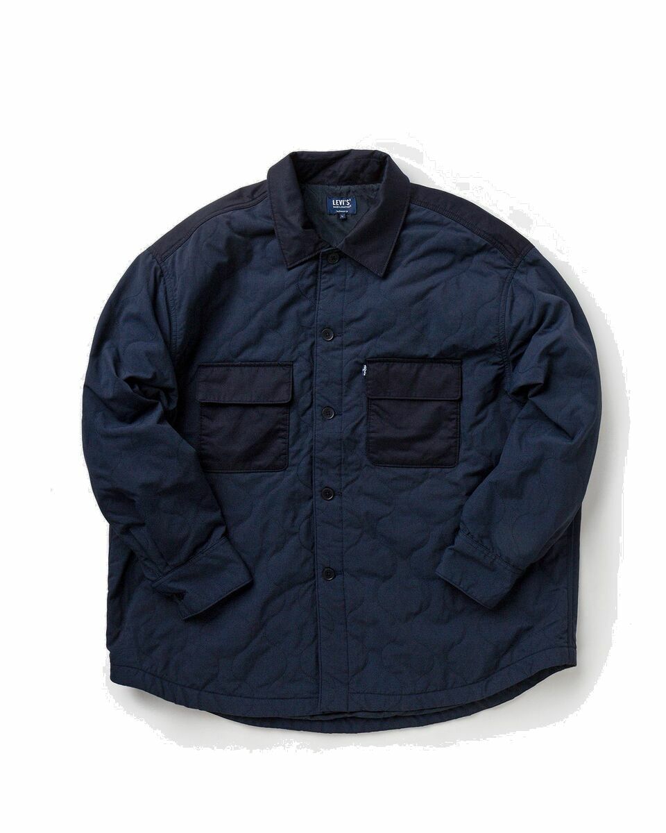 Photo: Levis Levi's Made & Crafted Filled Overshirt Blue - Mens - Overshirts