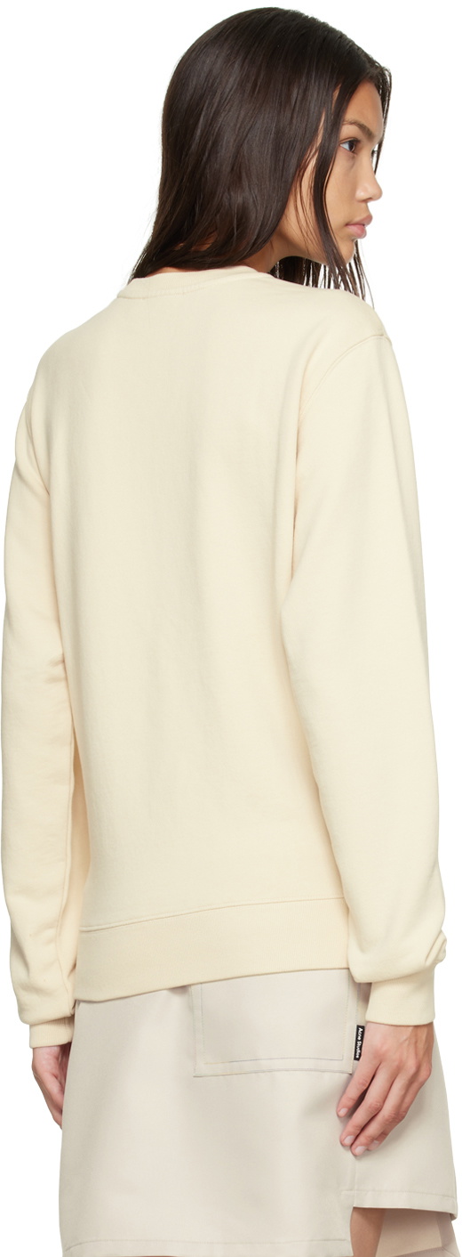 Maison Kitsuné Beige Fox Cafe Kitsune Classic Sweatshirt