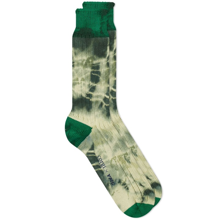 Photo: YMC Men's Tie Dye Socks in Green
