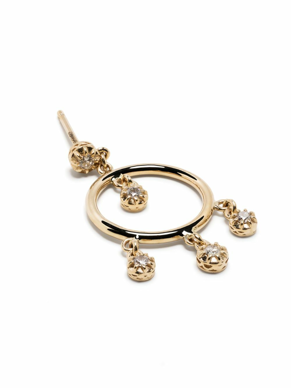 Jacquie Aiche 14K Yellow Gold Sophia Shaker Diamond Hoop Earrings