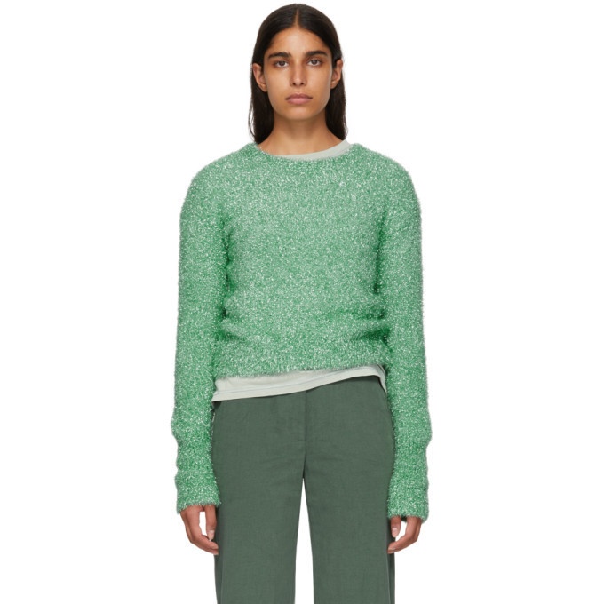 Photo: Sies Marjan Green Cropped Lurex Courtney Sweater