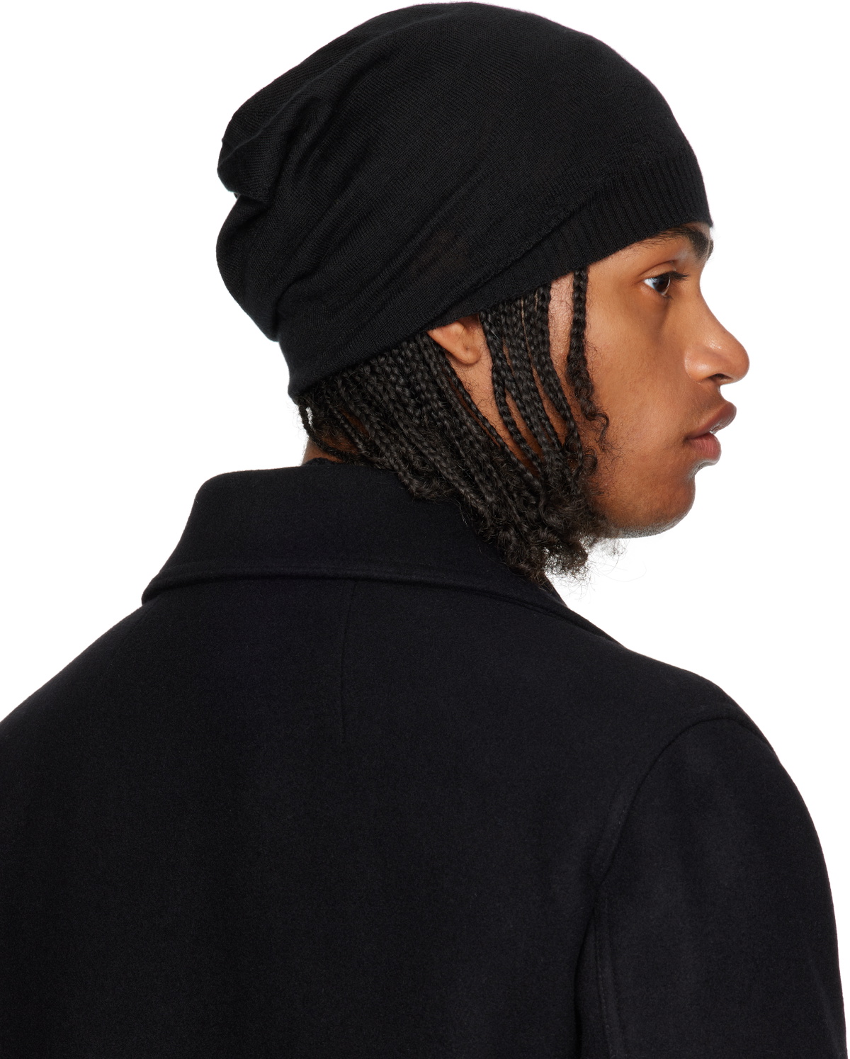 Rick Owens Black Concordians Medium Beanie