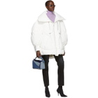 Chen Peng White Down Bubble Coat