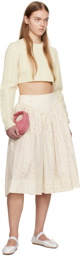 Sandy Liang Off-White Roth Midi Skirt