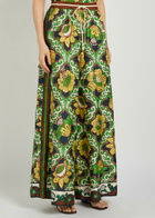 Alemais Liana Printed Wide-leg Silk Trousers Multicoloured