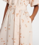 Altuzarra Paulina floral belted cotton-blend midi dress