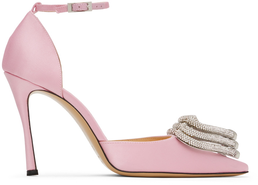 MACH & MACH Pink Triple Heart 110 Heels MACH & MACH