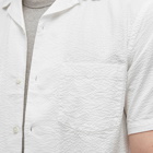 Portuguese Flannel Men's Atlantico Seersucker Vacation Shirt in White
