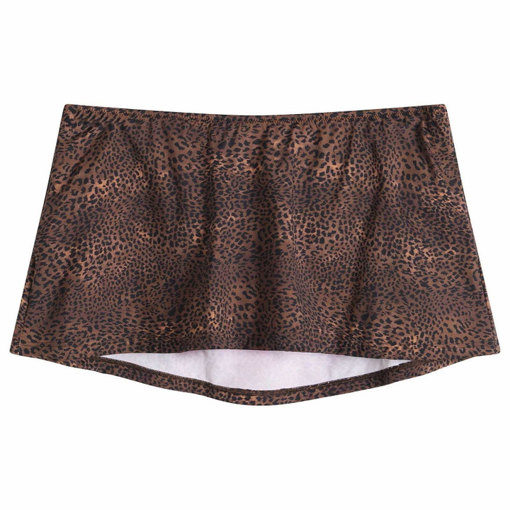 Photo: Fruity Booty Women's Shania Swim Skirt in Brown/Pink