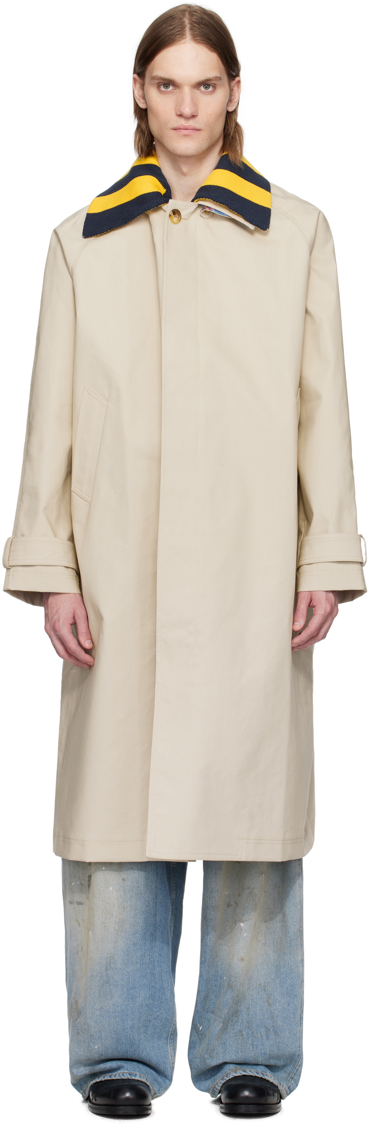 Charles Jeffrey LOVERBOY Beige Doctors Mac Coat
