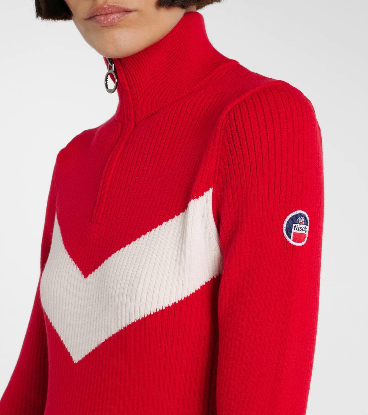 Fusalp Andromede ribbed-knit half-zip sweater