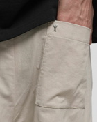 Ami Paris Elasticated Waist Bermuda Beige - Mens - Casual Shorts