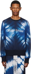 Wales Bonner Blue Tie-Dye Sweatshirt