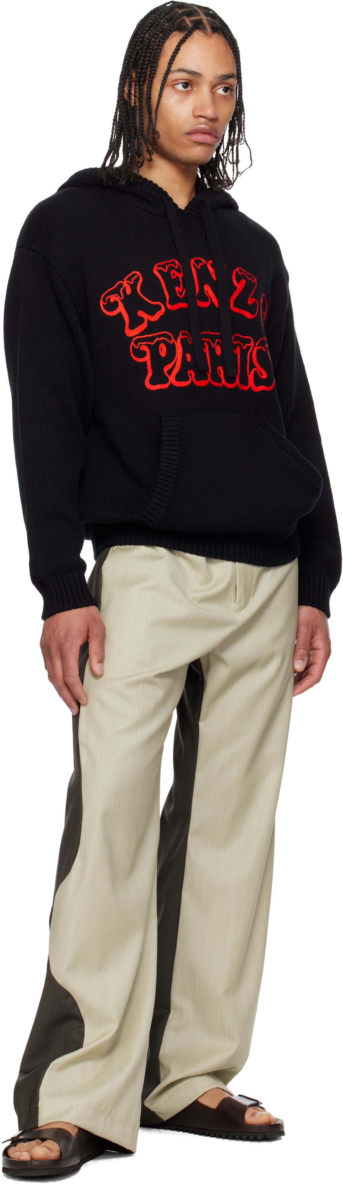 Kenzo Black Kenzo Paris VERDY Edition Knitted Hoodie Kenzo