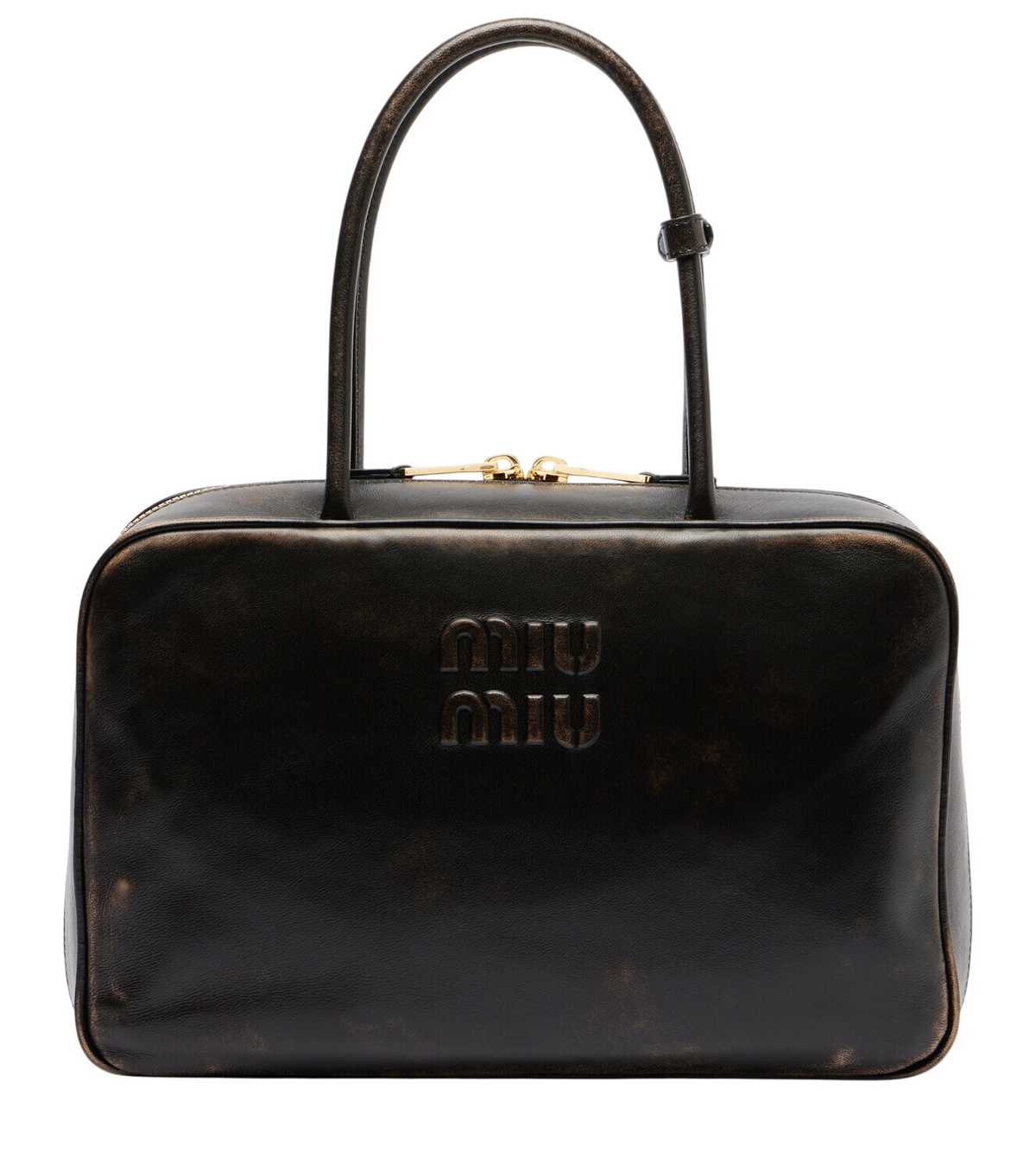 miumiu バッグ 黒 Miu Miu Black Matelasse Double Zipped Cross Body Bag Miu Miu