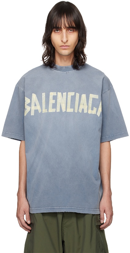 Photo: Balenciaga Blue Tape Type T-Shirt