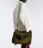 Balenciaga Rodeo Medium suede shoulder bag