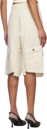 We11done Off-White Military Vintage Shorts