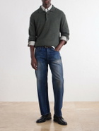 A.PRESSE - Tapered Jeans - Blue