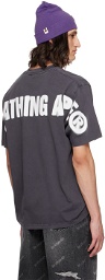 BAPE Gray Spray Ape Head T-Shirt