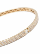 Persée 18kt Yellow Gold Zeus Diamond Bangle Bracelet