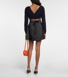 Patou Cropped wool and cashmere sweater