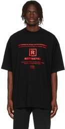 VETEMENTS Black Limited Edition 18+ Restricted T-Shirt