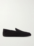 John Lobb - Kingston II Collapsible-Heel Suede Loafers - Black